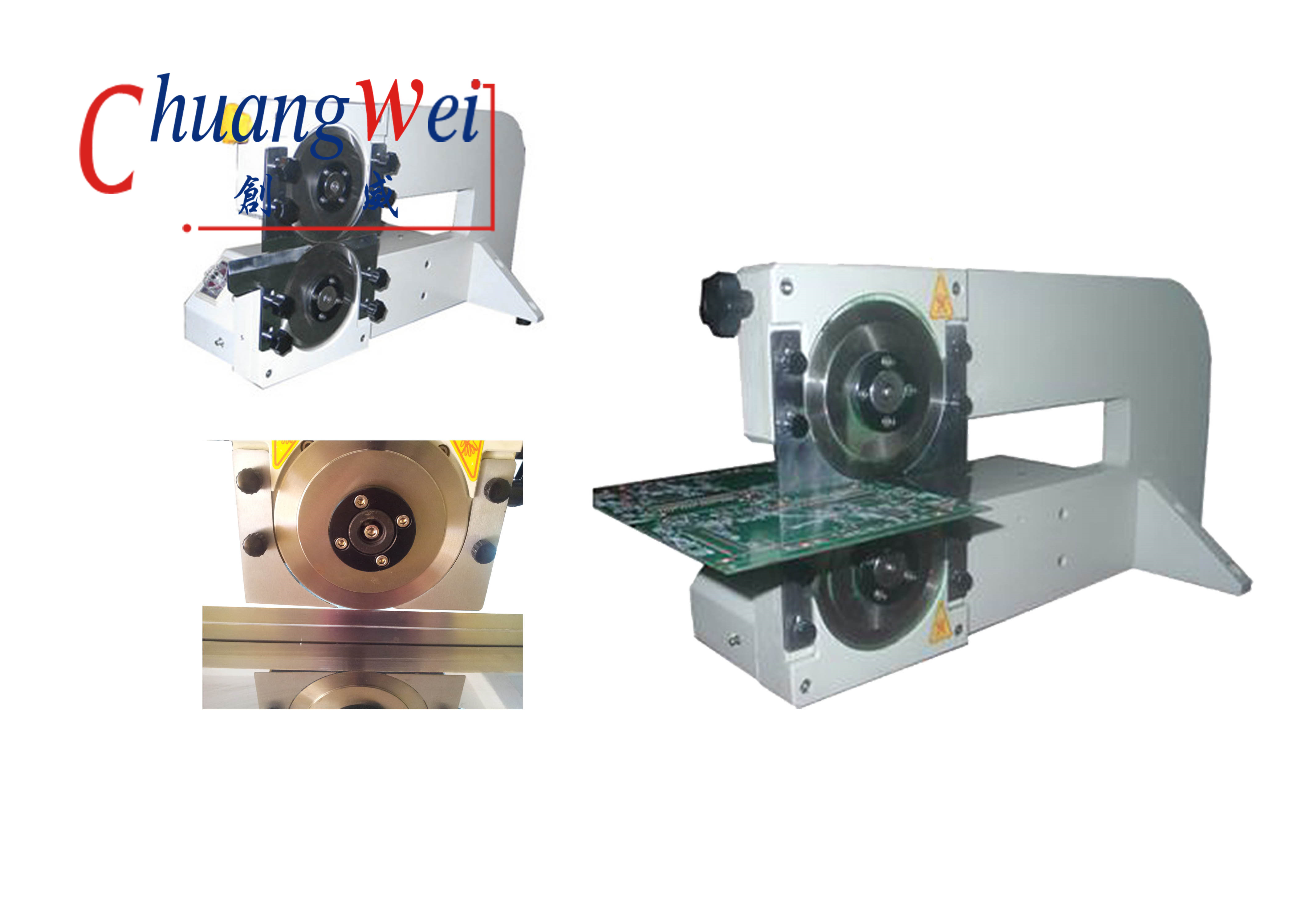 Desk PCB Depaneling Machine,Cutting PCB Boards with Circular Blades,CWVC-1